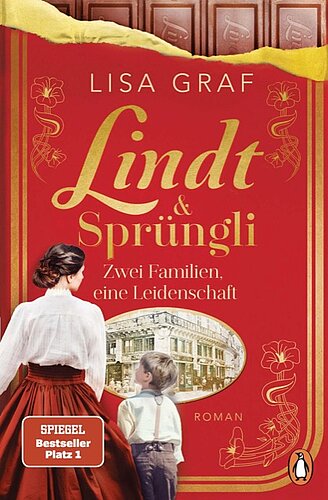 Das rote Buchcover von Lisa Graf. Lindt & Sprüngli. Penguin. 2024.