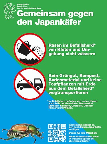 Japankäfer Plakat